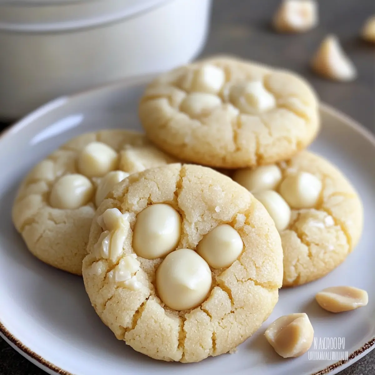 Macadamia-Weiße-Schokolade-Küsse für Festtage